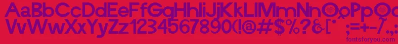 Vieira Font – Purple Fonts on Red Background