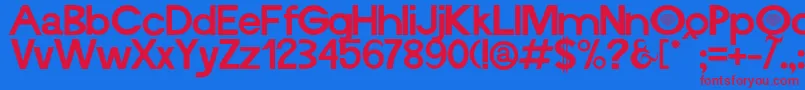 Vieira Font – Red Fonts on Blue Background