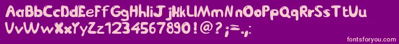 JetmixV2 Font – Pink Fonts on Purple Background