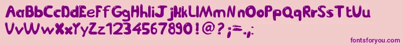 JetmixV2 Font – Purple Fonts on Pink Background