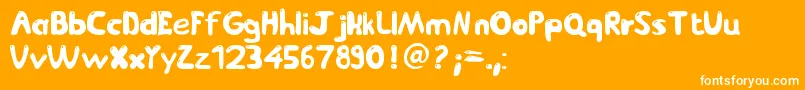 JetmixV2 Font – White Fonts on Orange Background