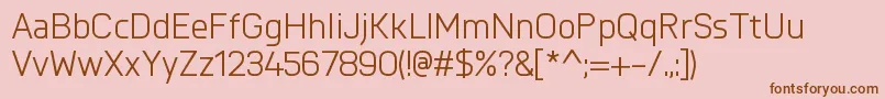 Шрифт NairiNormal – коричневые шрифты на розовом фоне