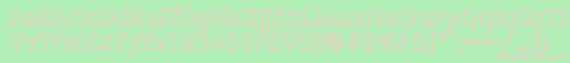 CongressshadowBold Font – Pink Fonts on Green Background