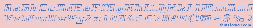 Genericfont Font – Blue Fonts on Pink Background