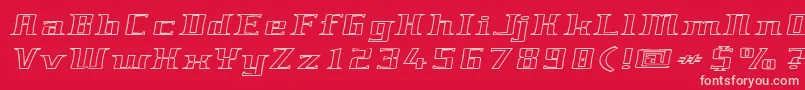 Genericfont Font – Pink Fonts on Red Background