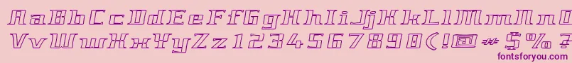 Шрифт Genericfont – фиолетовые шрифты на розовом фоне