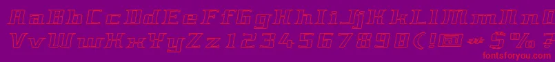 Genericfont Font – Red Fonts on Purple Background