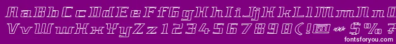 fuente Genericfont – Fuentes Blancas Sobre Fondo Morado