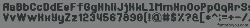 Шрифт SoftSansSerif7 – чёрные шрифты на сером фоне