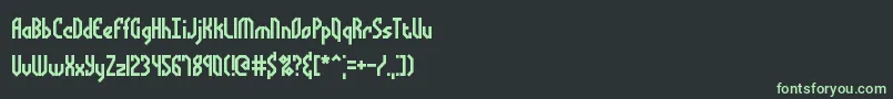 Bocumang Font – Green Fonts on Black Background
