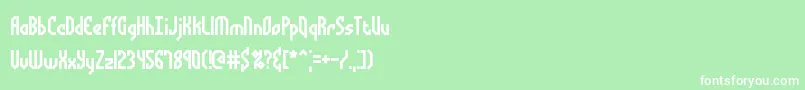 Bocumang Font – White Fonts on Green Background