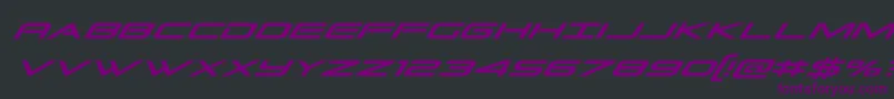 Grandsportcondital Font – Purple Fonts on Black Background