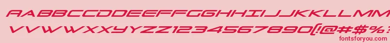 Grandsportcondital-Schriftart – Rote Schriften auf rosa Hintergrund