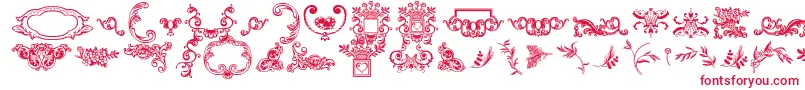 Dingleberries Font – Red Fonts on White Background