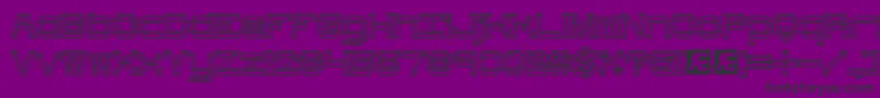 Hbevel Font – Black Fonts on Purple Background