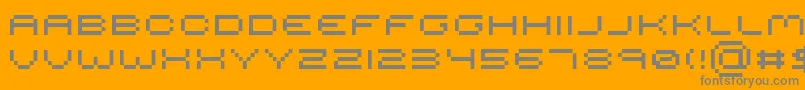 Serious R4 Font – Gray Fonts on Orange Background