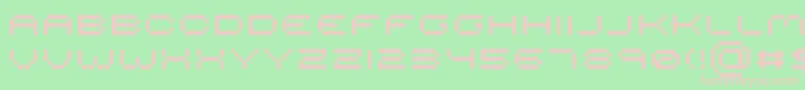 Serious R4 Font – Pink Fonts on Green Background