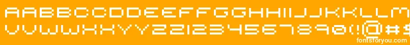 Serious R4 Font – White Fonts on Orange Background