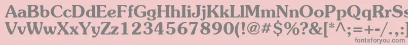 SouvenirBold Font – Gray Fonts on Pink Background