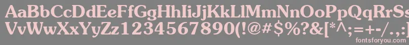 SouvenirBold Font – Pink Fonts on Gray Background