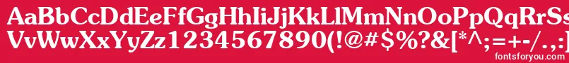 SouvenirBold Font – White Fonts on Red Background