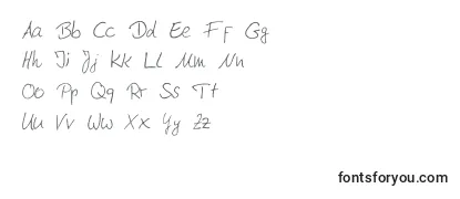 Schriftart Moderngermanhandwriting