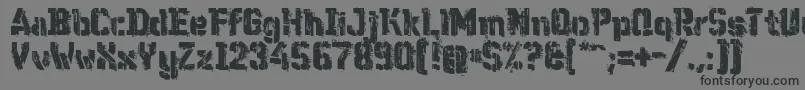 WcWunderbachMix Font – Black Fonts on Gray Background