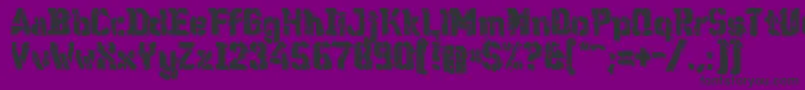 WcWunderbachMix Font – Black Fonts on Purple Background