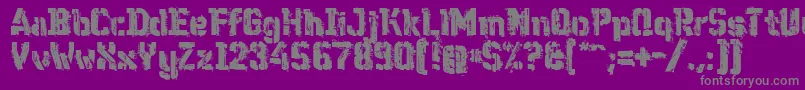 WcWunderbachMix Font – Gray Fonts on Purple Background