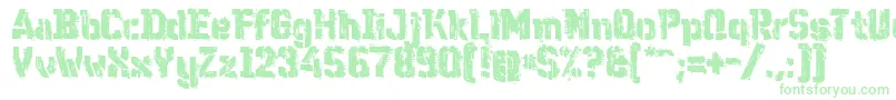 WcWunderbachMix Font – Green Fonts on White Background