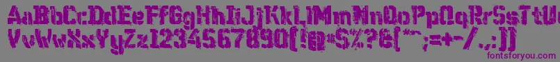 WcWunderbachMix Font – Purple Fonts on Gray Background
