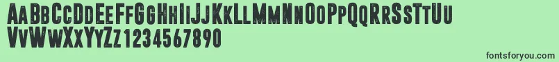 Dreamwalker Font – Black Fonts on Green Background