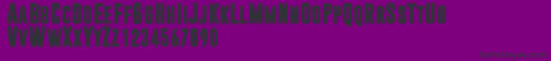 Dreamwalker-fontti – mustat fontit violetilla taustalla