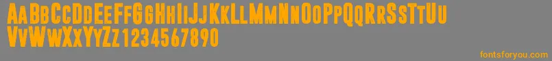 Dreamwalker-Schriftart – Orangefarbene Schriften auf grauem Hintergrund