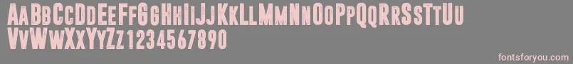 Police Dreamwalker – polices roses sur fond gris