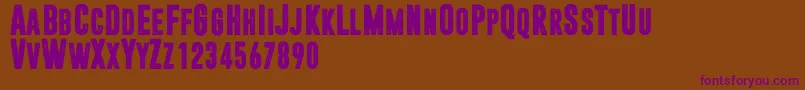 Dreamwalker Font – Purple Fonts on Brown Background