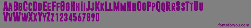 Dreamwalker-Schriftart – Violette Schriften auf grauem Hintergrund
