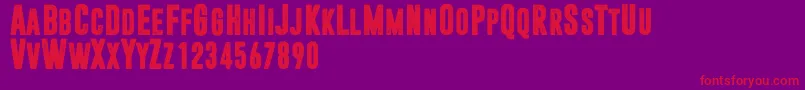Dreamwalker Font – Red Fonts on Purple Background