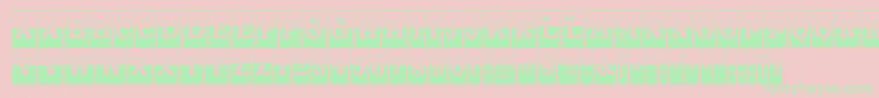 ATrianglercmbw Font – Green Fonts on Pink Background