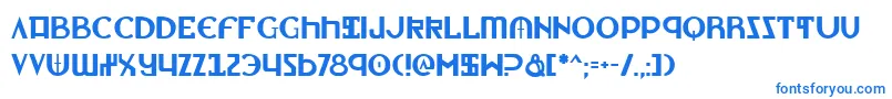 Lionheart Font – Blue Fonts on White Background