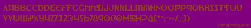Lionheart Font – Brown Fonts on Purple Background