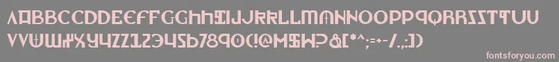Lionheart Font – Pink Fonts on Gray Background