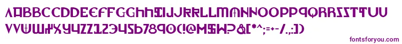 Lionheart-fontti – violetit fontit valkoisella taustalla