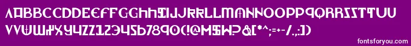 Lionheart Font – White Fonts on Purple Background