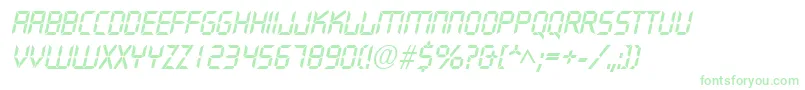 QuartzItalic-Schriftart – Grüne Schriften