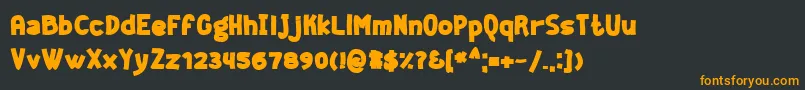 Geekb ffy Font – Orange Fonts on Black Background