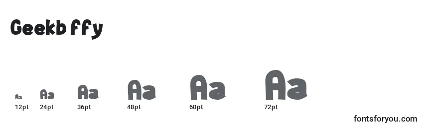 Geekb ffy Font Sizes