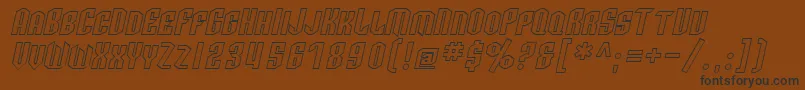 Подробнее о шрифте SfArcheryBlackScOutlineOblique Шрифт SfArcheryBlackScOutlineOblique – чёрные шрифты на коричневом фоне