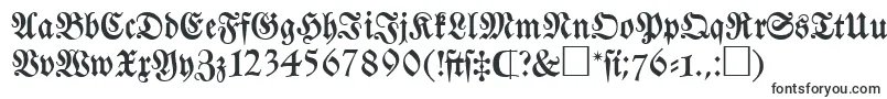 Frakturatt-fontti – Fontit Steamille
