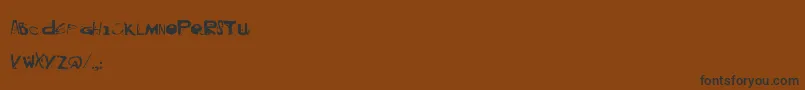 Blackm Font – Black Fonts on Brown Background
